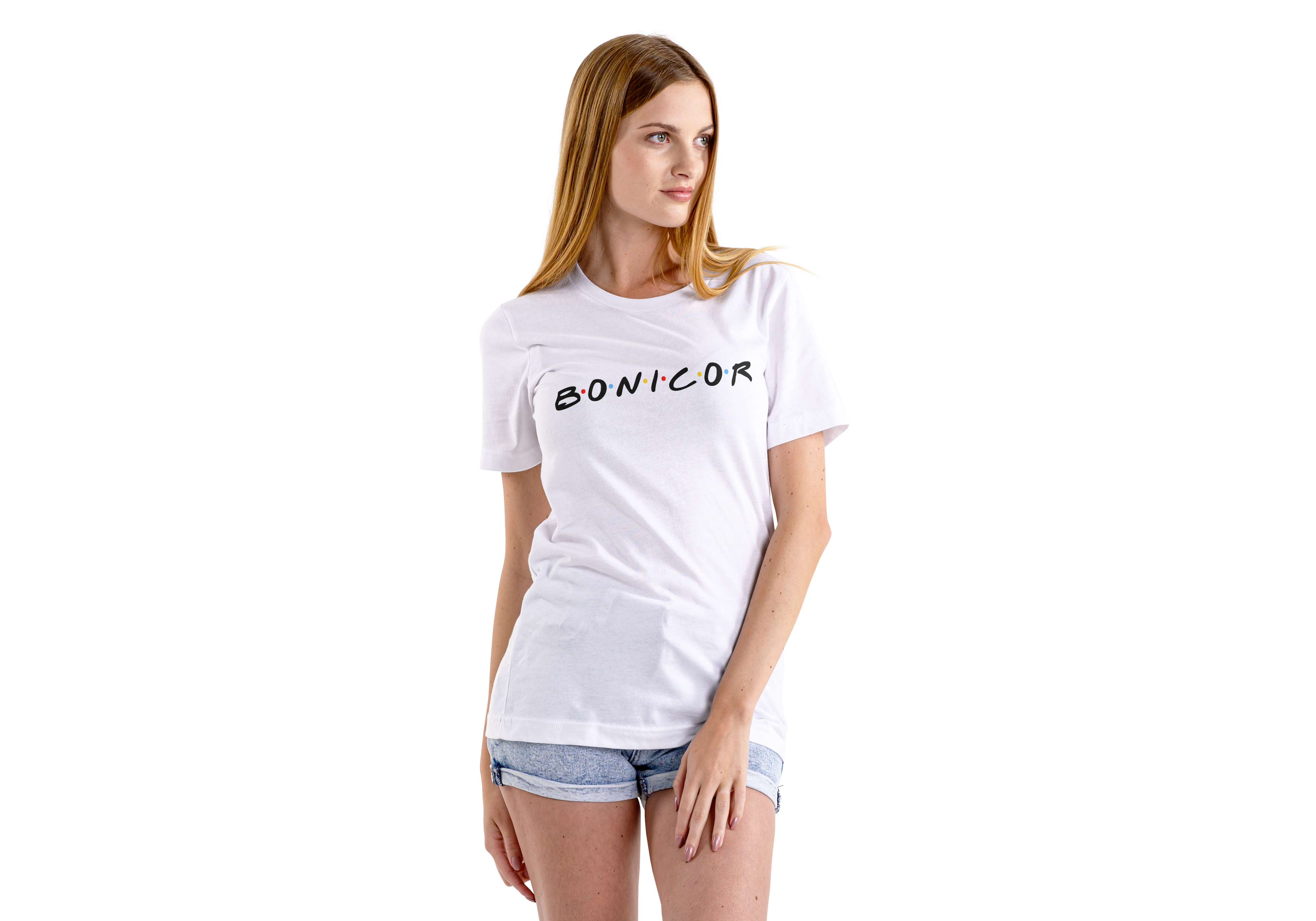 camiseta blanca delantera Bonicor