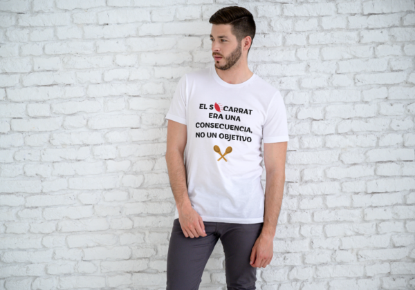 camiseta blanca delantera El socarrat era una consecuencia