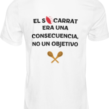 camiseta blanca trasera el socarrat era una consecuencia