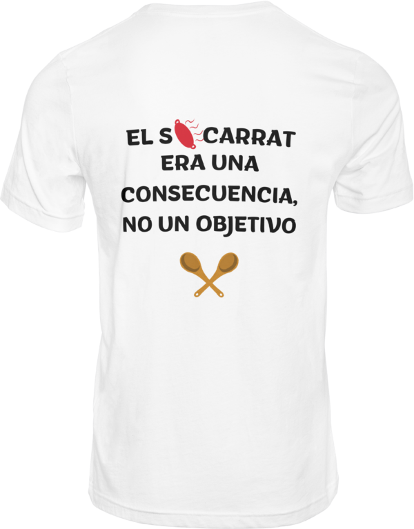 camiseta blanca trasera el socarrat era una consecuencia