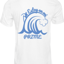camiseta blanca trasera estoy en mi prime