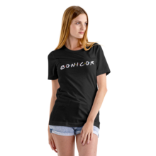 camiseta negra delantera Bonicor