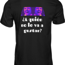 camiseta negra trasera a quién no le va a gustar