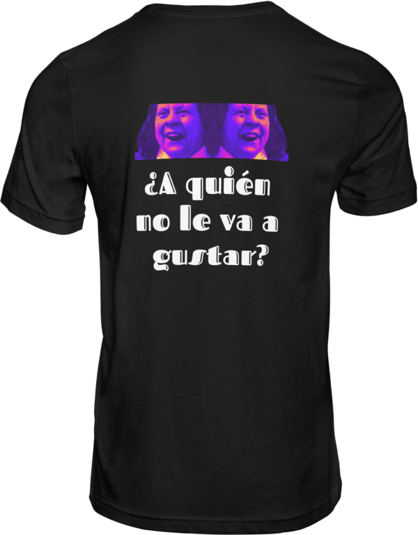 camiseta negra trasera a quién no le va a gustar