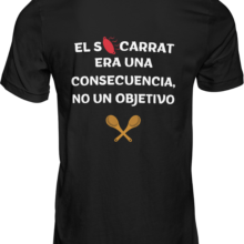 camiseta negra trasera el socarrat era una consecuencia