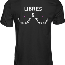 camiseta negra trasera libres domingos