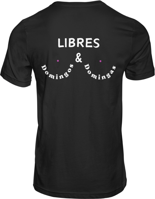 camiseta negra trasera libres domingos