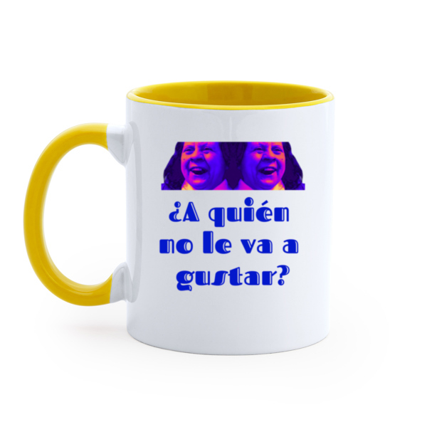 taza amarilla a quién no le va a gustar