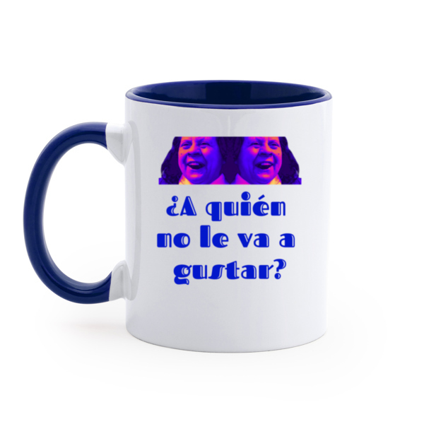 taza azul a quién no le va a gustar