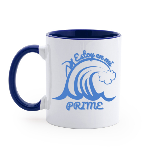 taza azul estoy en mi prime