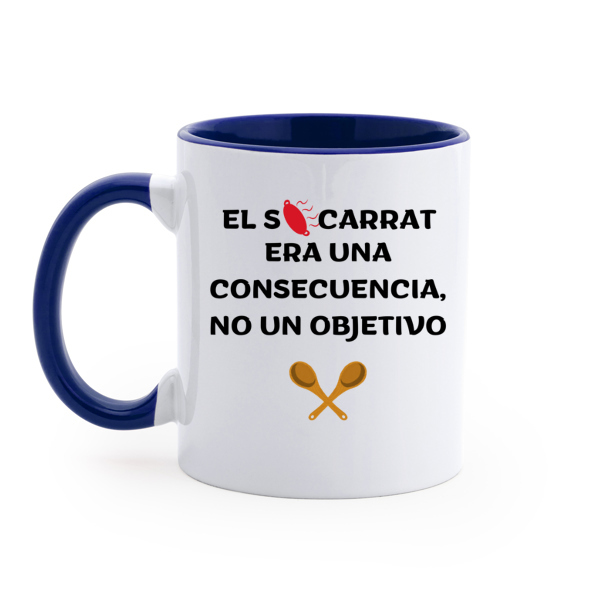 taza azul socarrat