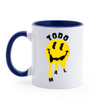 taza azul todo mal