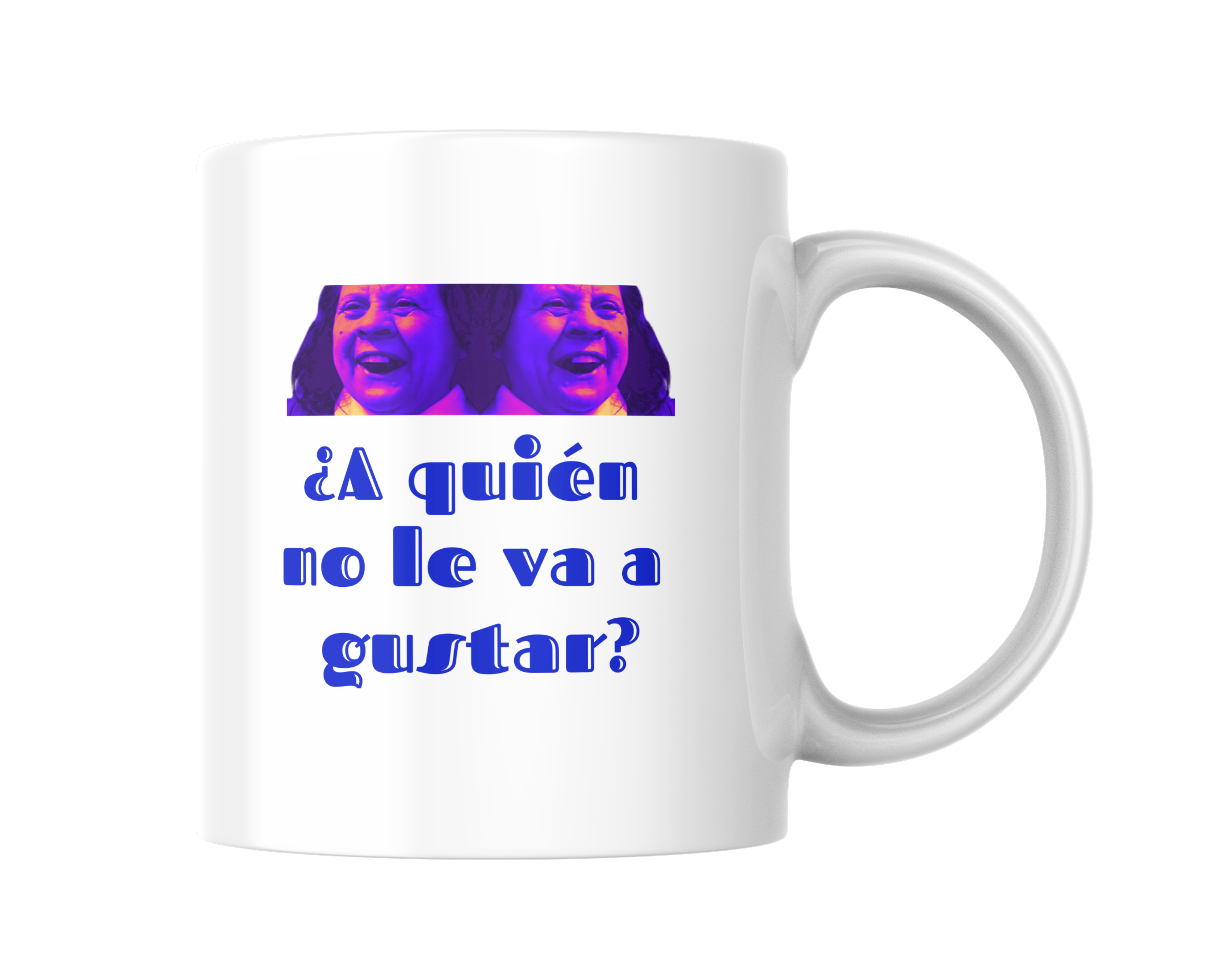 taza blanca a quién no le va a gustar red