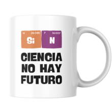 taza blanca sin ciencia red