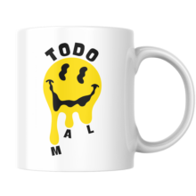 taza blanca todo mal red