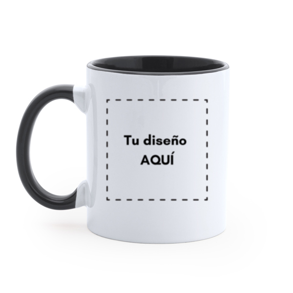taza negro personalizable