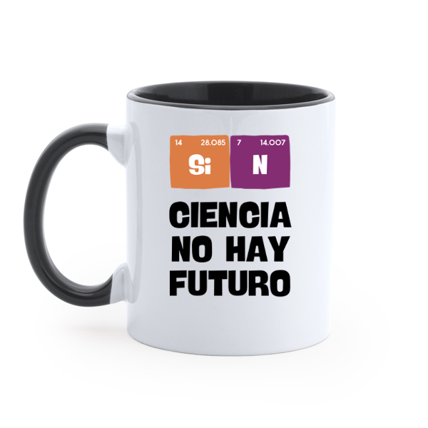 taza negro sin ciencia