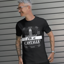 camiseta negra castalia frontal