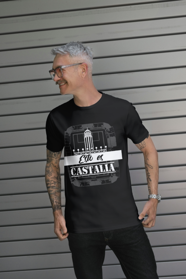 camiseta negra castalia frontal