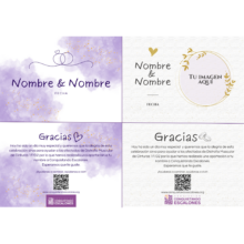 tarjetas agradecimiento boda