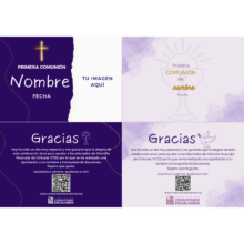 tarjetas agradecimiento comunión