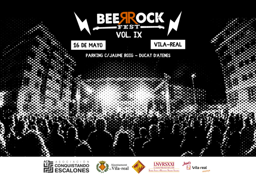 BeerRock Fest 2025 Conquistando Escalones Festival de rock solidario en Vila-real