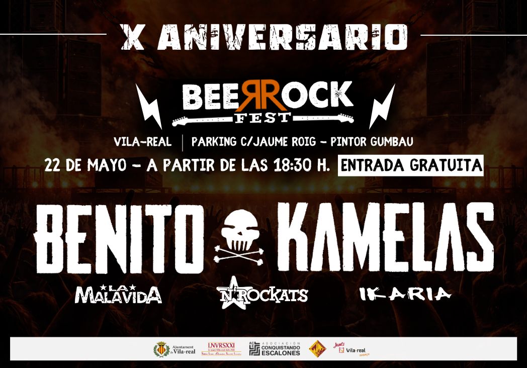 BeerRock-Fest-X-aniversario-Concierto-Benito-Kamelas-La-Malavida-N-rockats-e-Ikaria