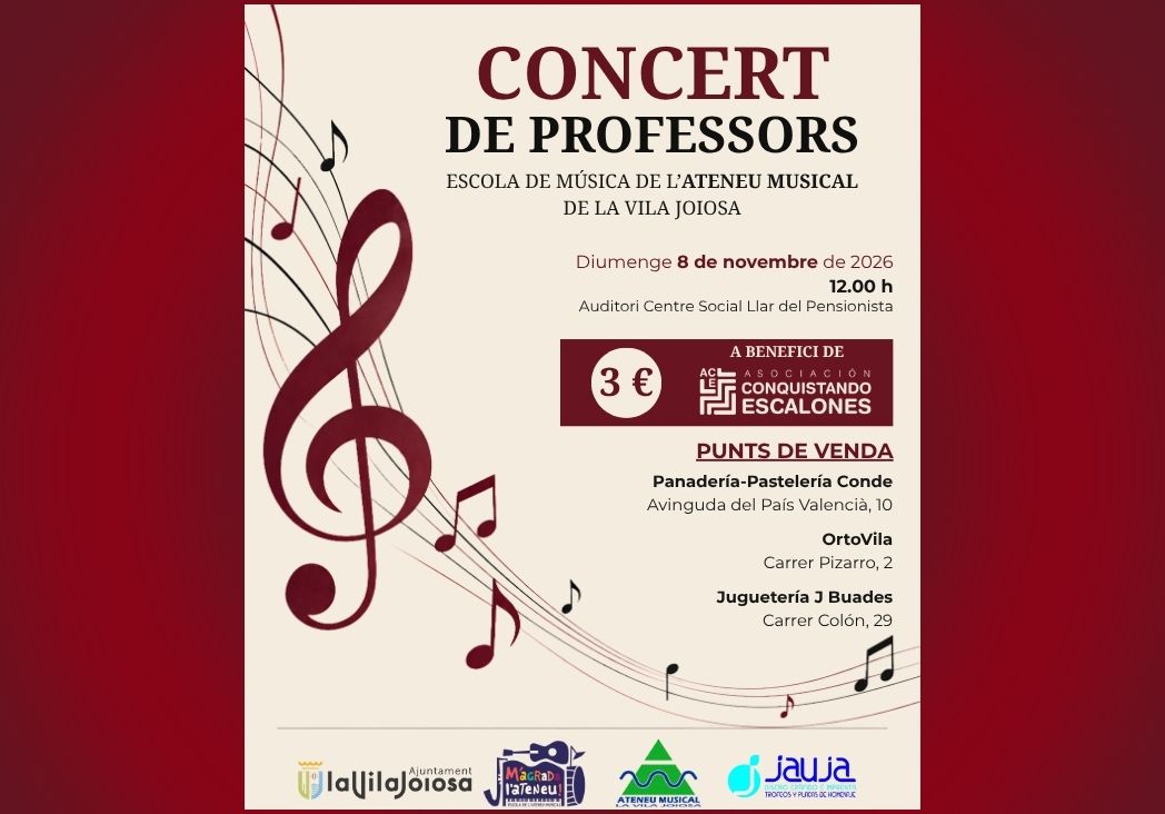 Concert Professors Ateneu Musical La Vila Joiosa